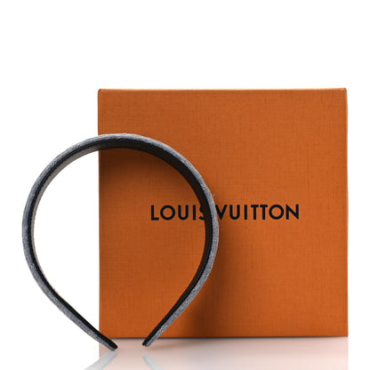 Louis Vuitton Monogram Denim Headband Washed Grey 7 of 7