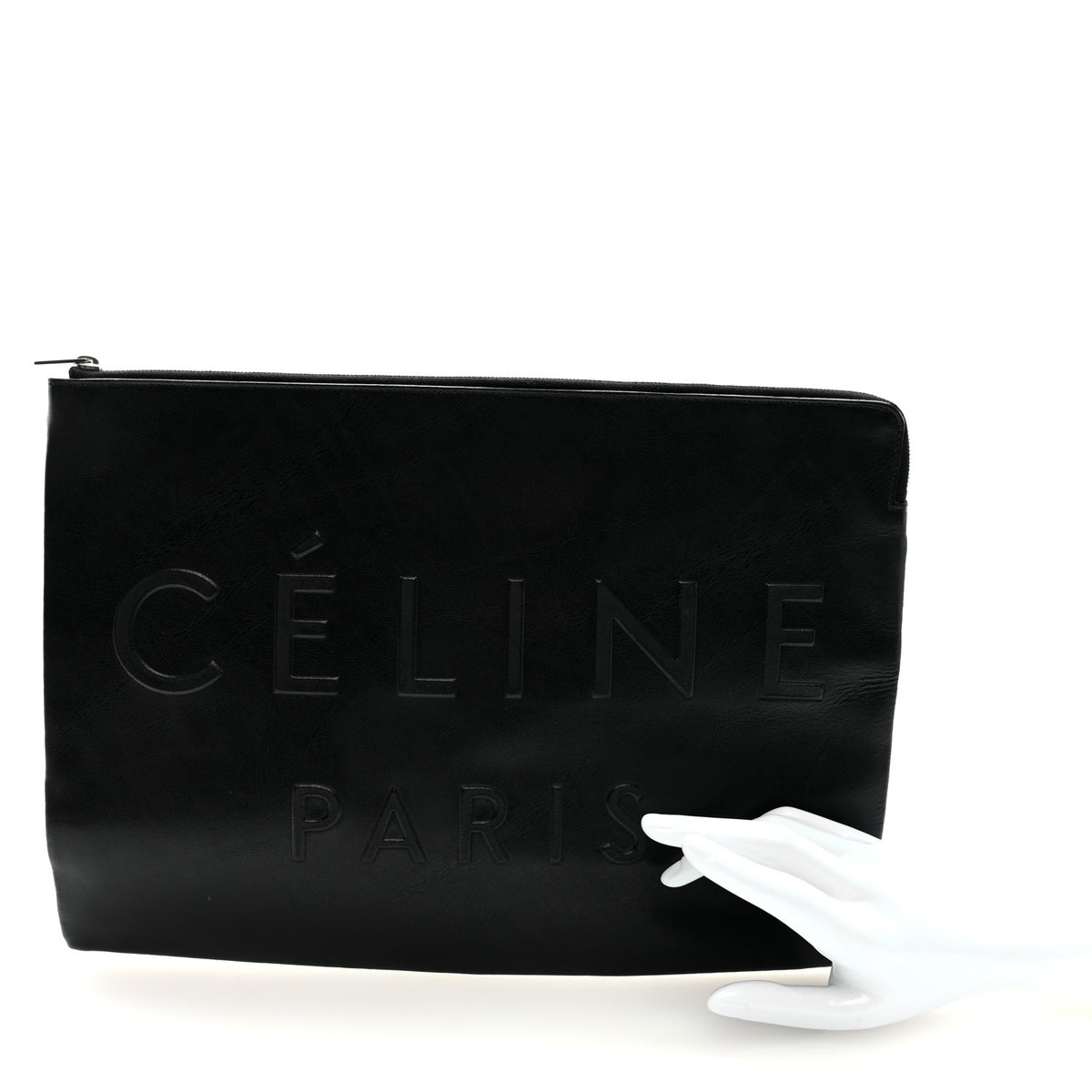 Celine Calfskin Large Made In Clutch Pouch Black 2 of 7