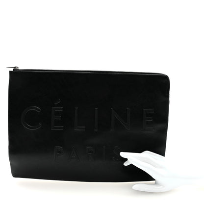 Celine Calfskin Large Made In Clutch Pouch Black 2 of 7