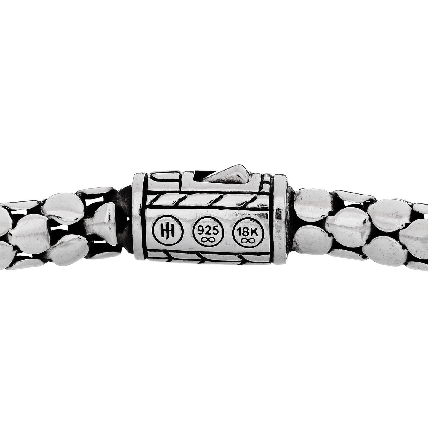 Sterling Silver 18K Yellow Gold 6mm Dot Bracelet