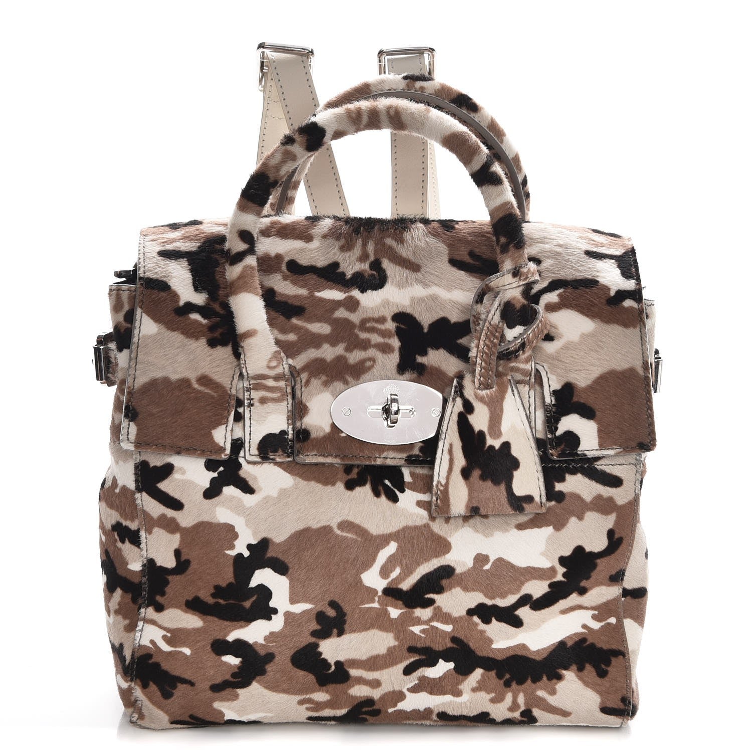 Mulberry Calf Hair Camo Cara Delevingne Mini Backpack Beige 1 of 7