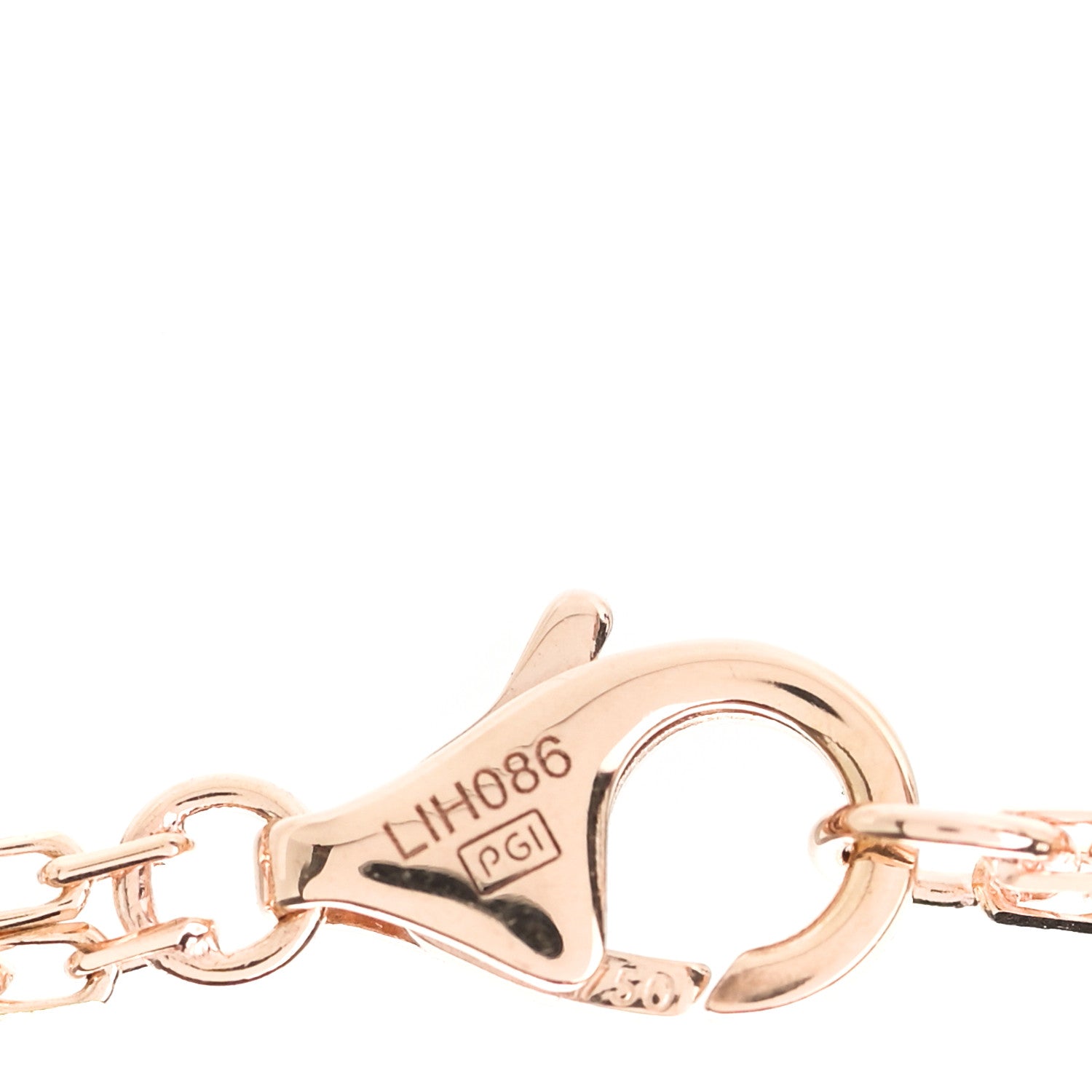 Cartier 18K Pink Gold 2 Diamond LOVE Necklace 7 of 8