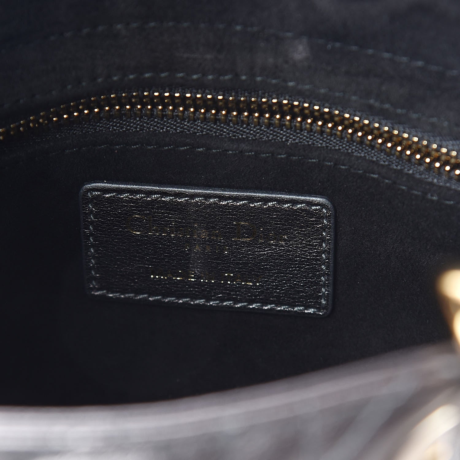 Christian Dior Metallic Grained Calfskin Cannage My ABCDior Lady Dior Gunmetal 6 of 9