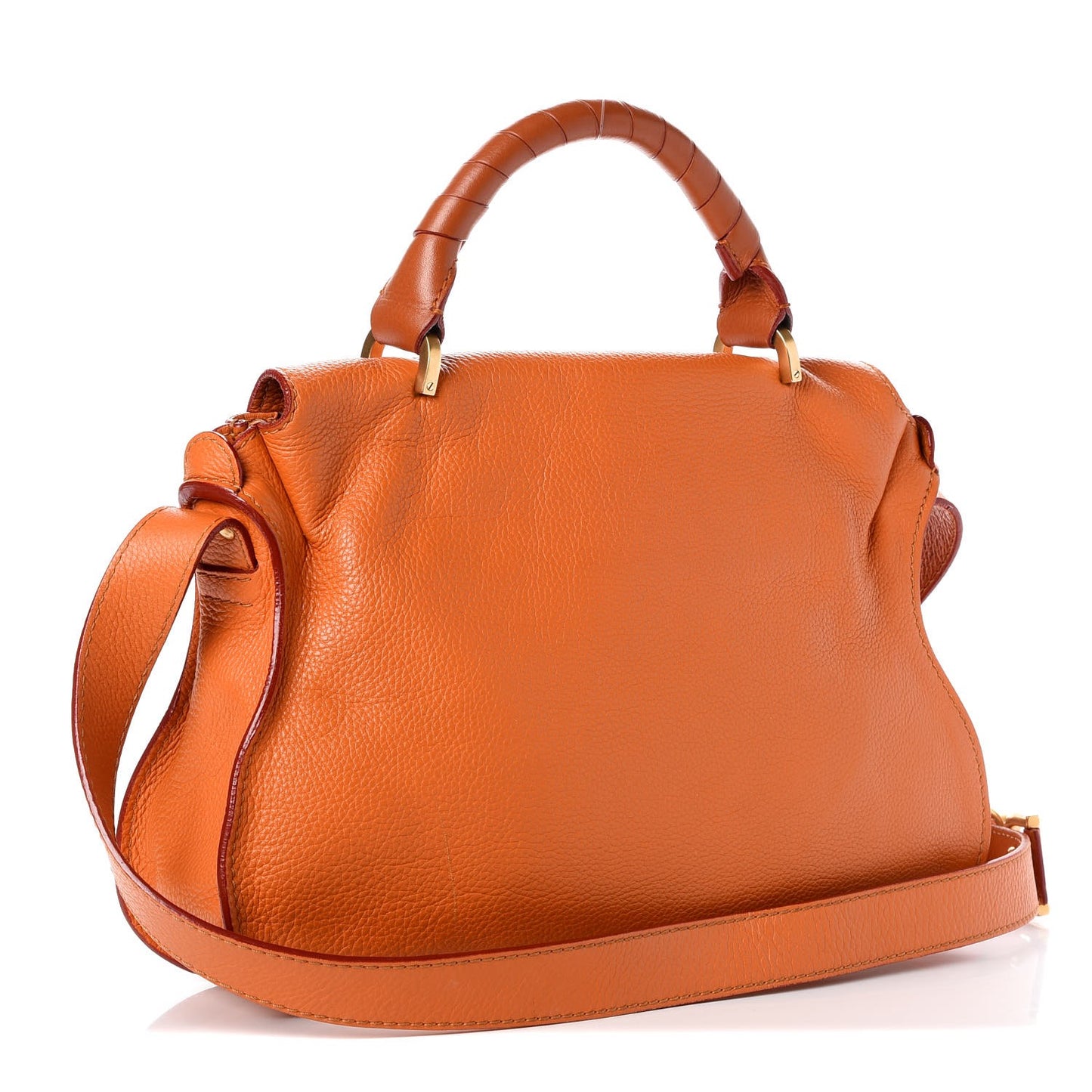 Calfskin Medium Marcie Top Handle Bag Indian Summer