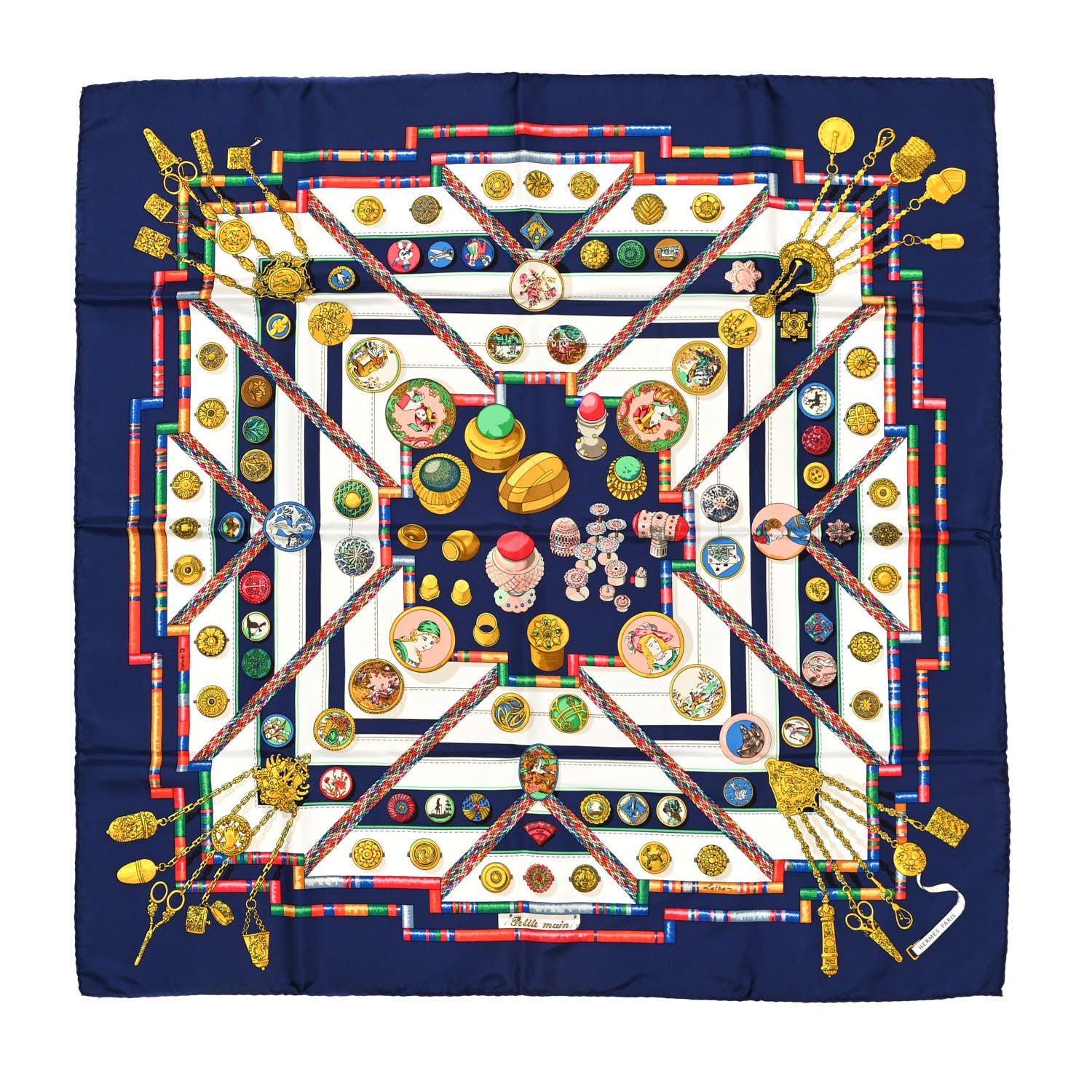Hermes Silk Petite Main Scarf 90 1 of 6