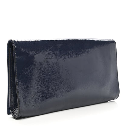 Gucci Soft Patent Medium Soho Clutch Uniform Blue 9 of 9
