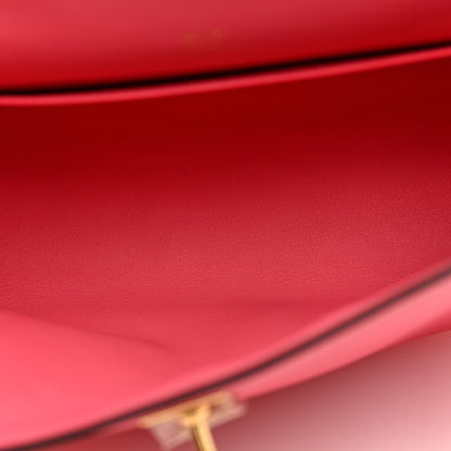 Hermes Swift Kelly Pochette Clutch Rose Azalee 5 of 11