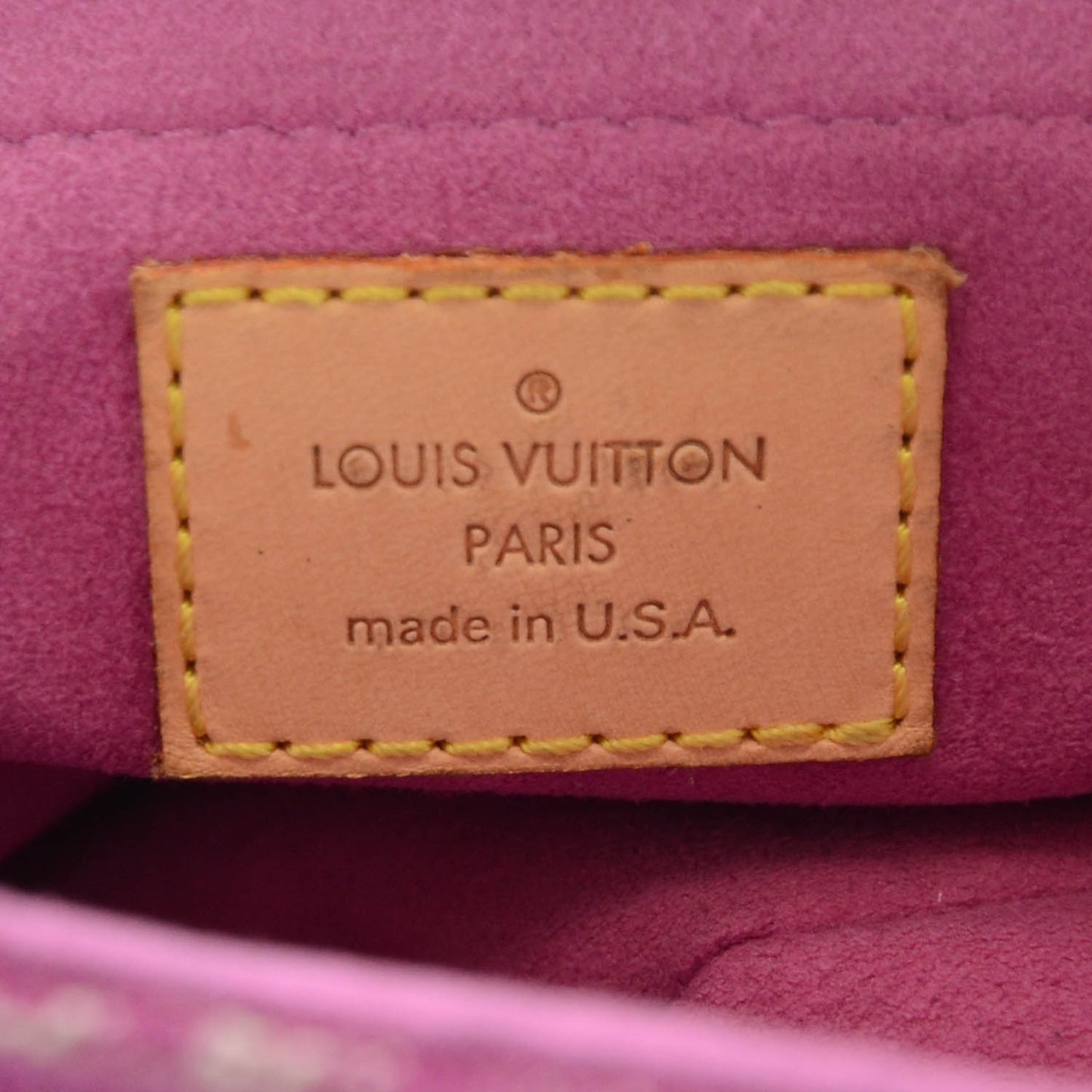 Monogram Denim Mini Pleaty Fuchsia