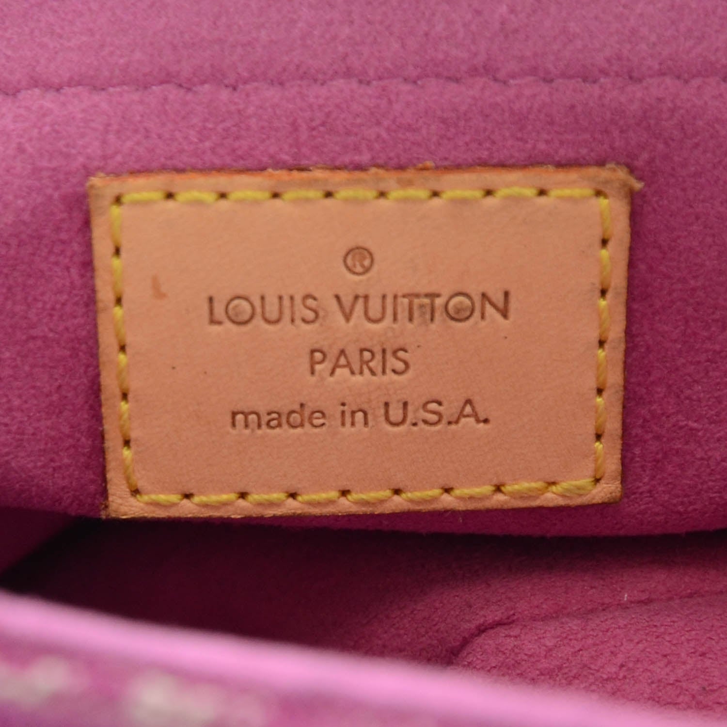 Louis Vuitton Monogram Denim Mini Pleaty Fuchsia 5 of 8
