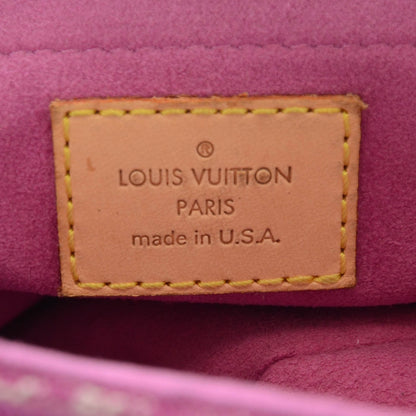 Louis Vuitton Monogram Denim Mini Pleaty Fuchsia 5 of 8