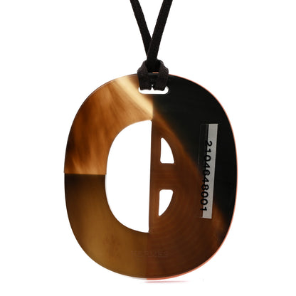 Hermes Buffalo Horn Lacquer Lift Remix Necklace PM Meringue 5 of 6