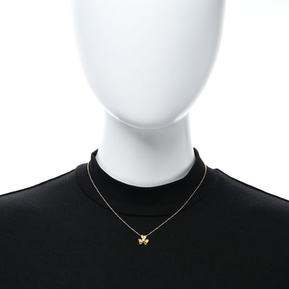 Van Cleef & Arpels VAN CLEEF & ARPELS 18K Yellow Gold Diamond Mini Frivole Pendant Necklace 3 of 4