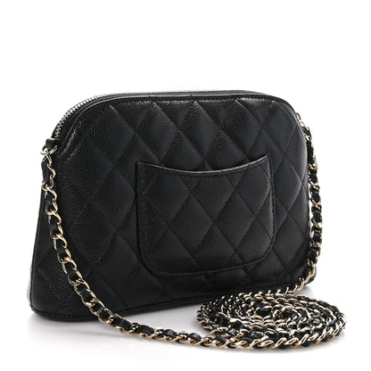 Chanel Caviar Quilted Classic Clutch with Chain Black 3 of 10