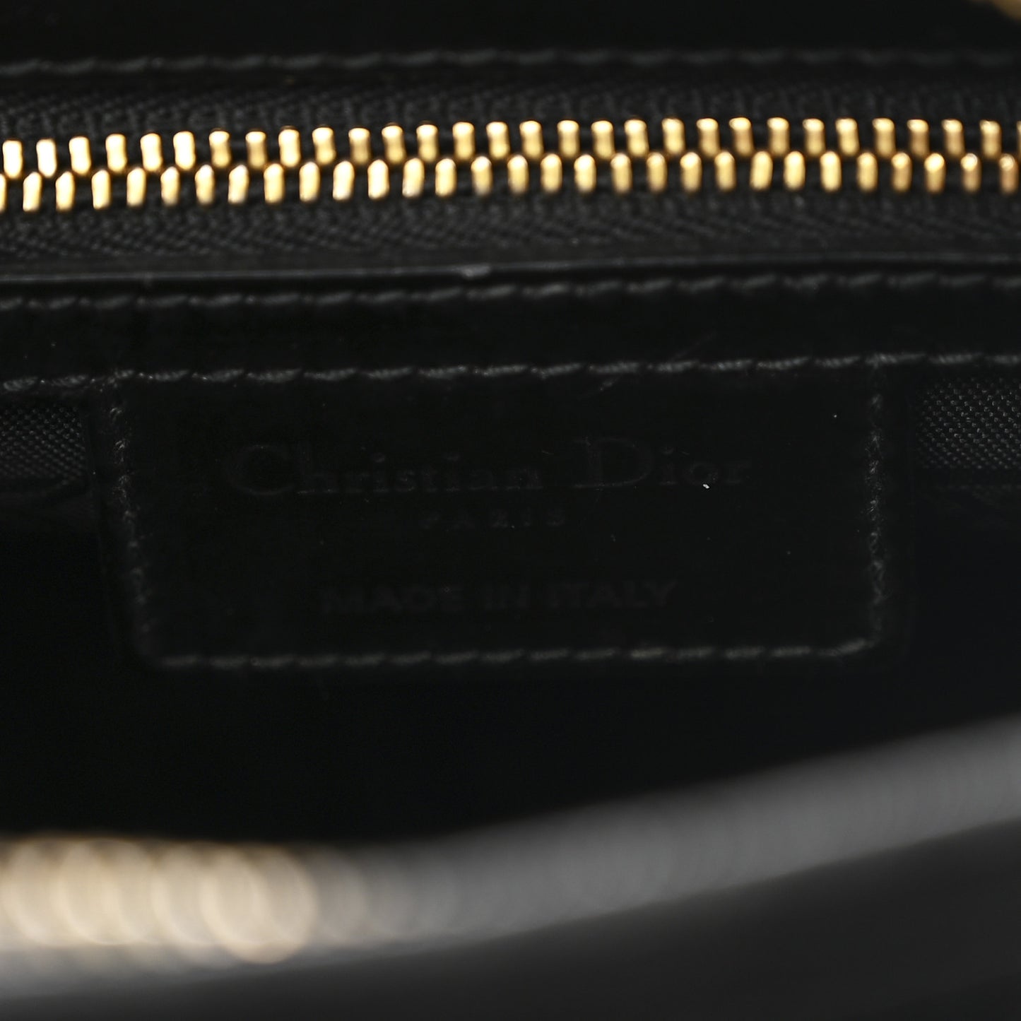 Patent Cannage Medium Lady Dior Black