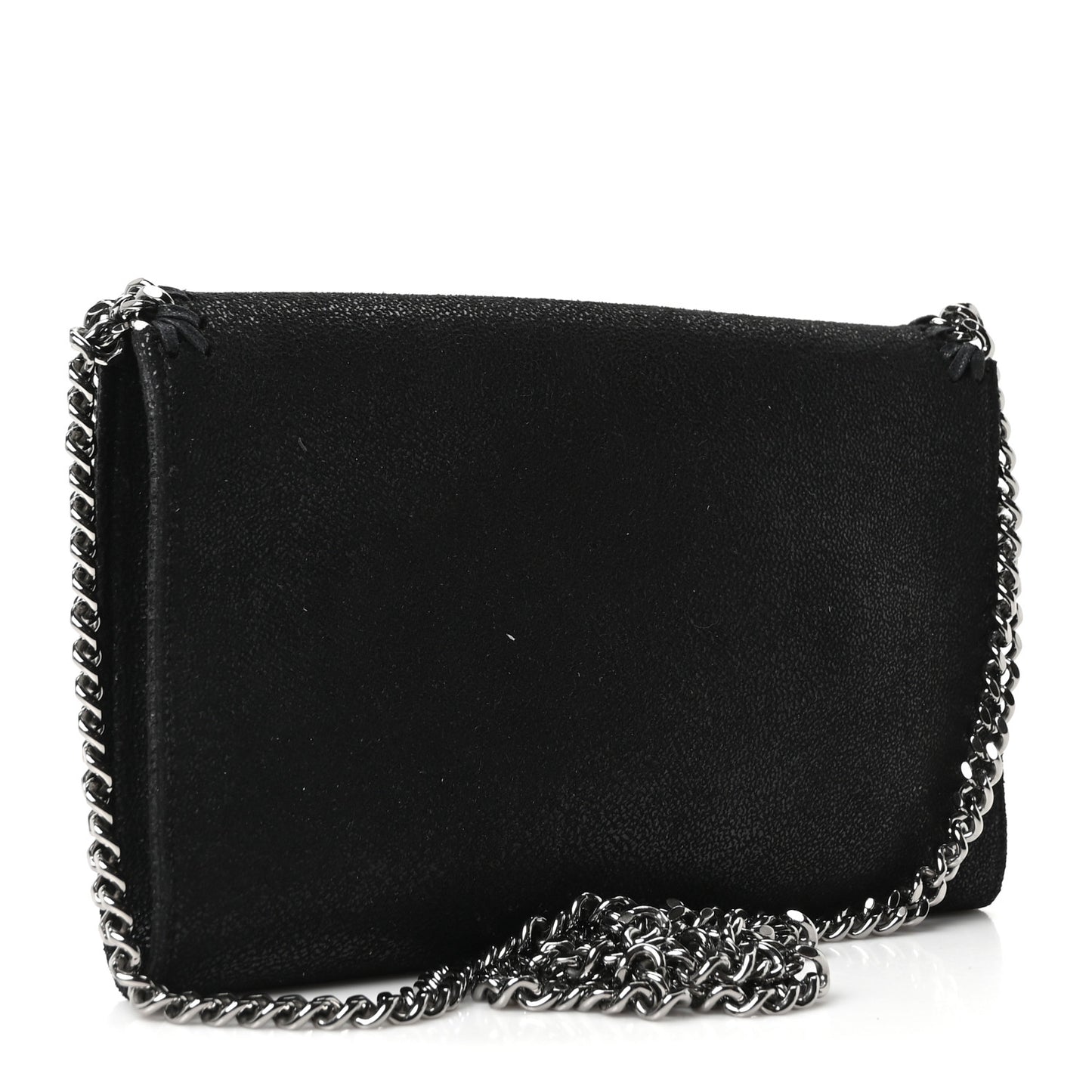 Shaggy Deer Mini Falabella Crossbody Bag Black