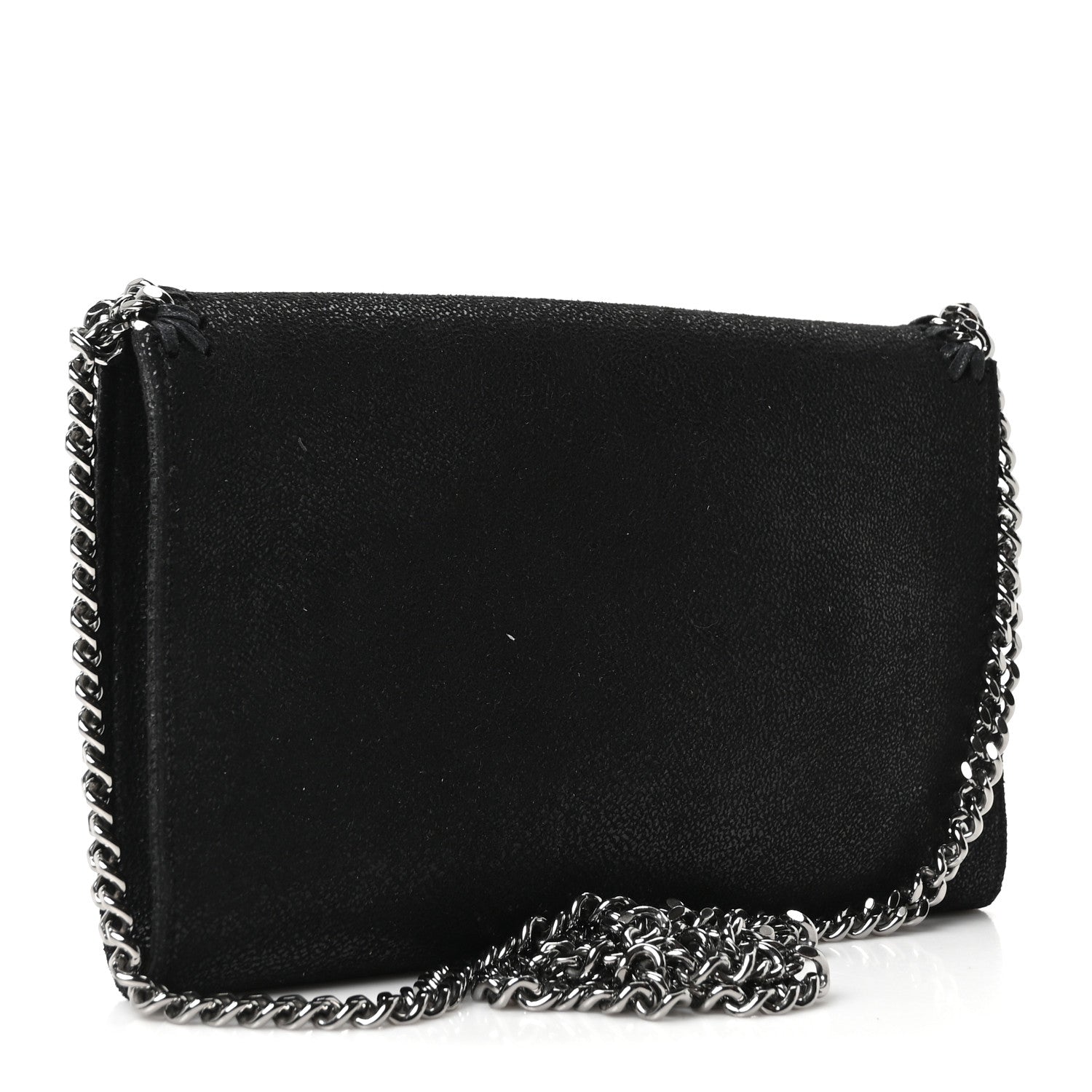 Stella McCartney Shaggy Deer Mini Falabella Crossbody Bag Black 3 of 9