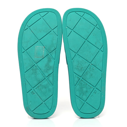 Bottega Veneta Rubber The Slider Sandals 37 Neptune 3 of 11