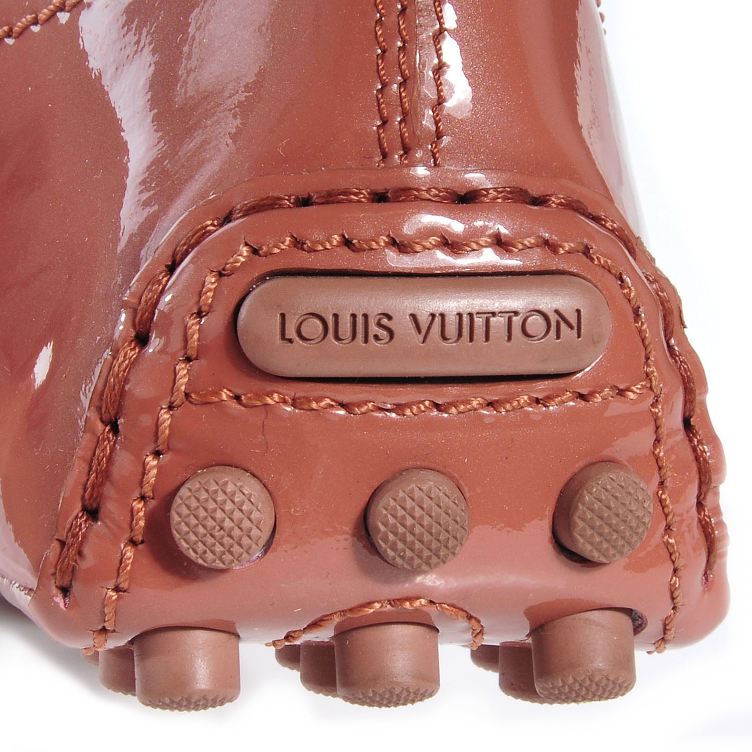 Louis Vuitton Patent Oxford Ballerina Flats Rose Velours 39.5 7 of 7