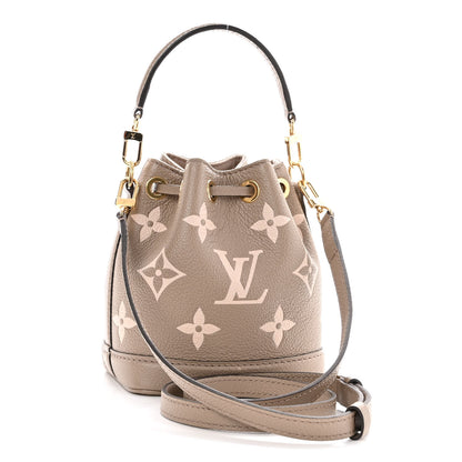 Louis Vuitton Empreinte Monogram Giant Nano Noe Tourterelle Creme 2 of 7