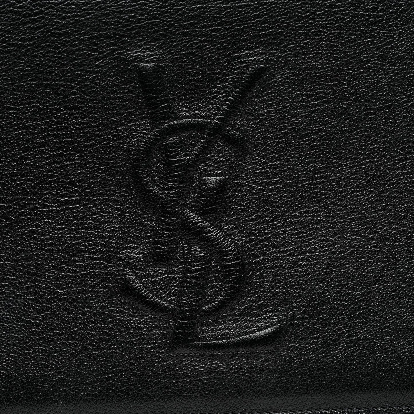 Goatskin Monogram Large Belle De Jour Clutch Black