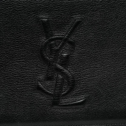 Saint Laurent Goatskin Monogram Large Belle De Jour Clutch Black 7 of 9