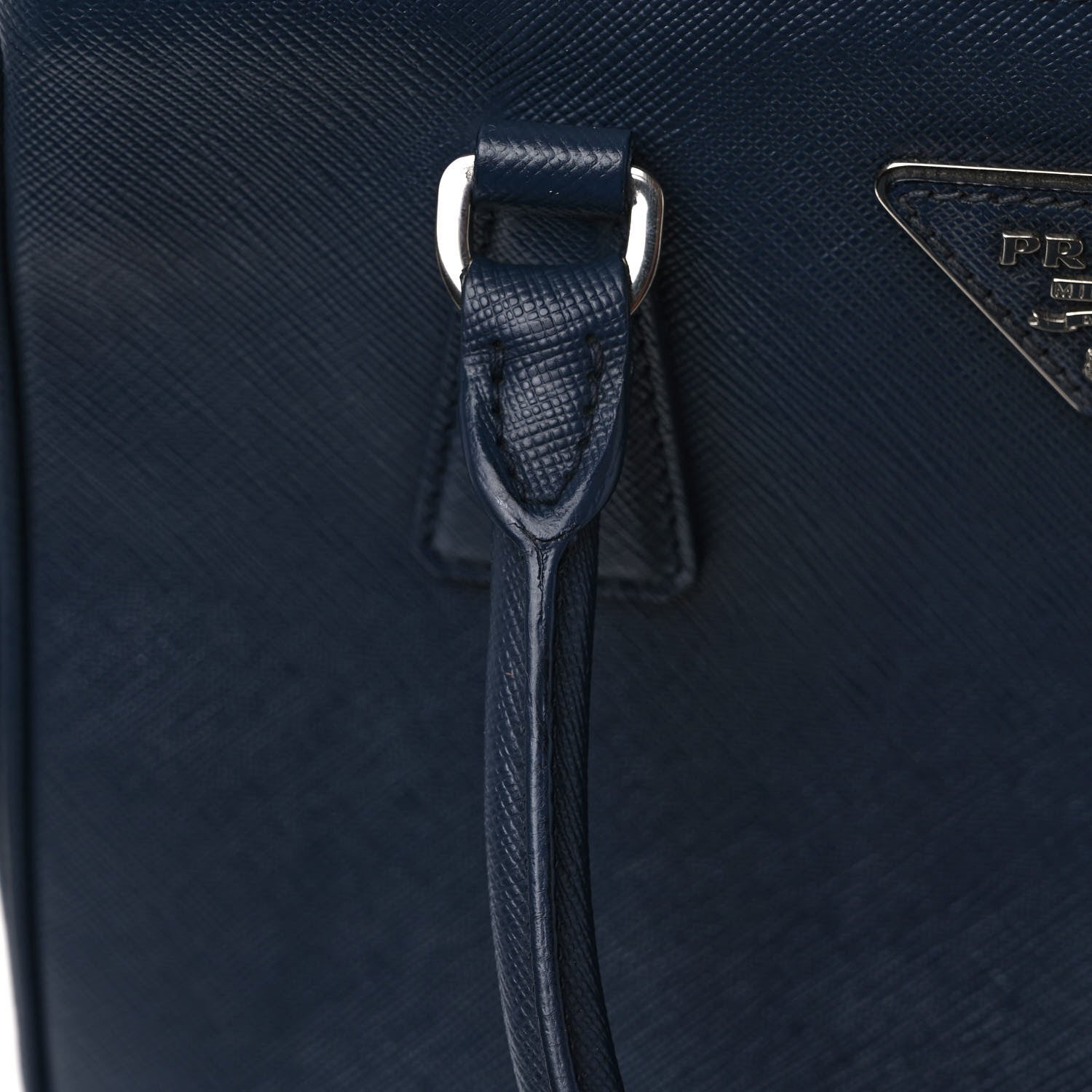 Prada Saffiano Vernice Mini Galleria Double Zip Tote Baltico 14 of 14