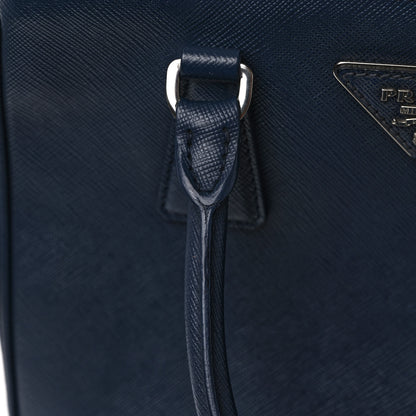 Prada Saffiano Vernice Mini Galleria Double Zip Tote Baltico 14 of 14