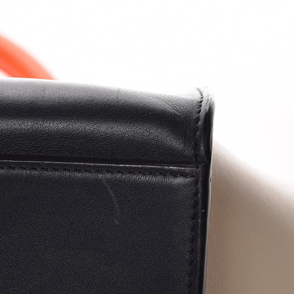 Celine Bullhide Calfskin Small Tri-Color Trapeze Fluo Orange 11 of 12