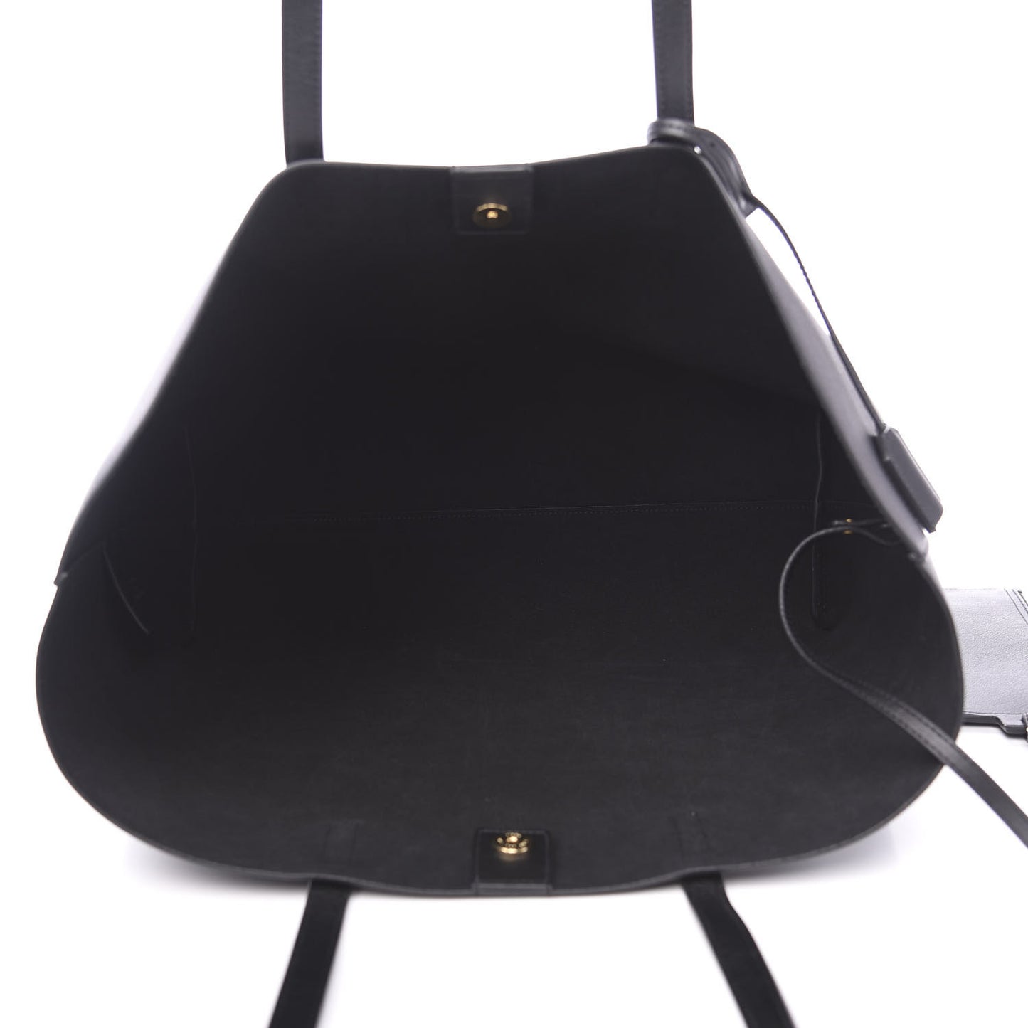 Calfskin Large Shopping Tote Black