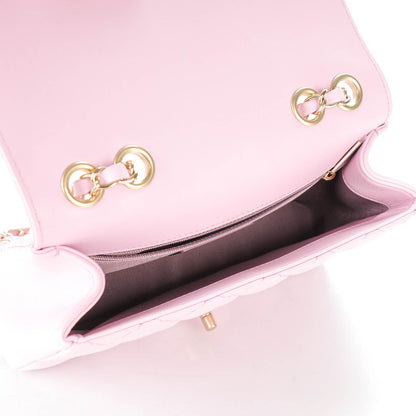Chanel Lambskin Quilted Mini Mademoiselle Chic Flap Pink 6 of 8
