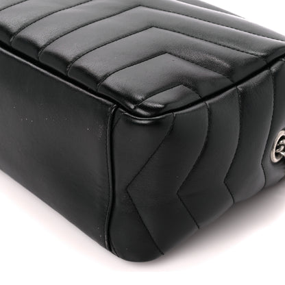 Saint Laurent Calfskin Y Quilted Monogram Small Loulou Bowling Bag Black 10 of 10