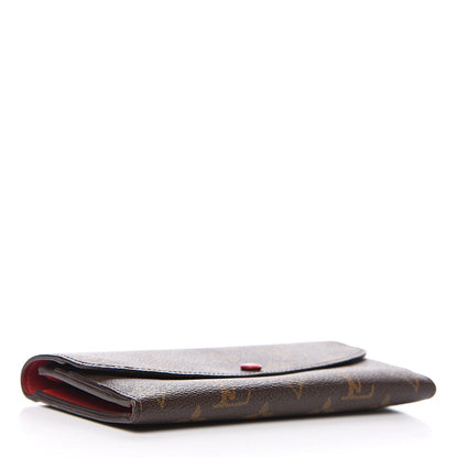Louis Vuitton Monogram Emilie Wallet Red 3 of 11