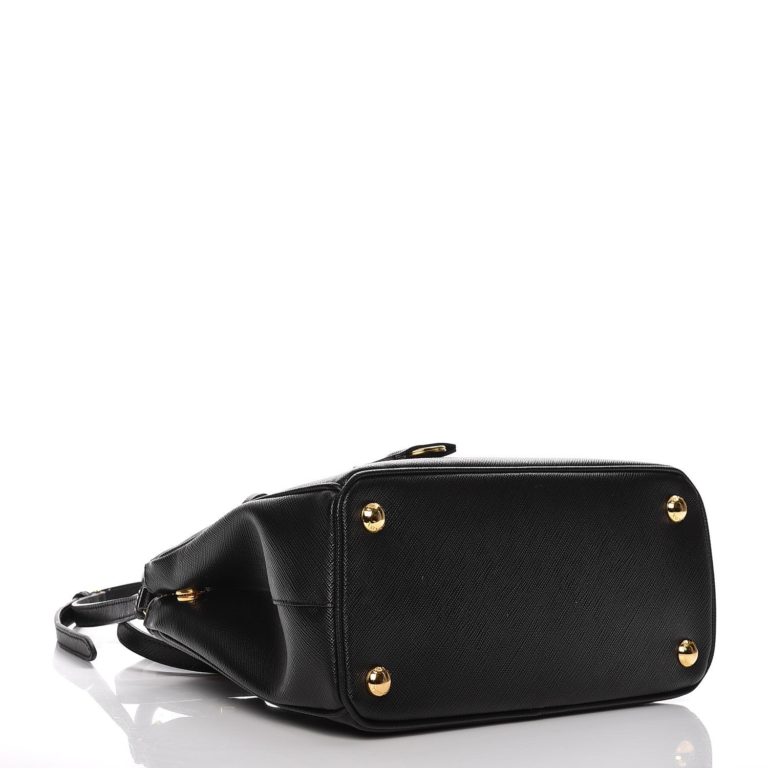 Prada Saffiano Lux Small Galleria Double Zip Tote Black 4 of 9