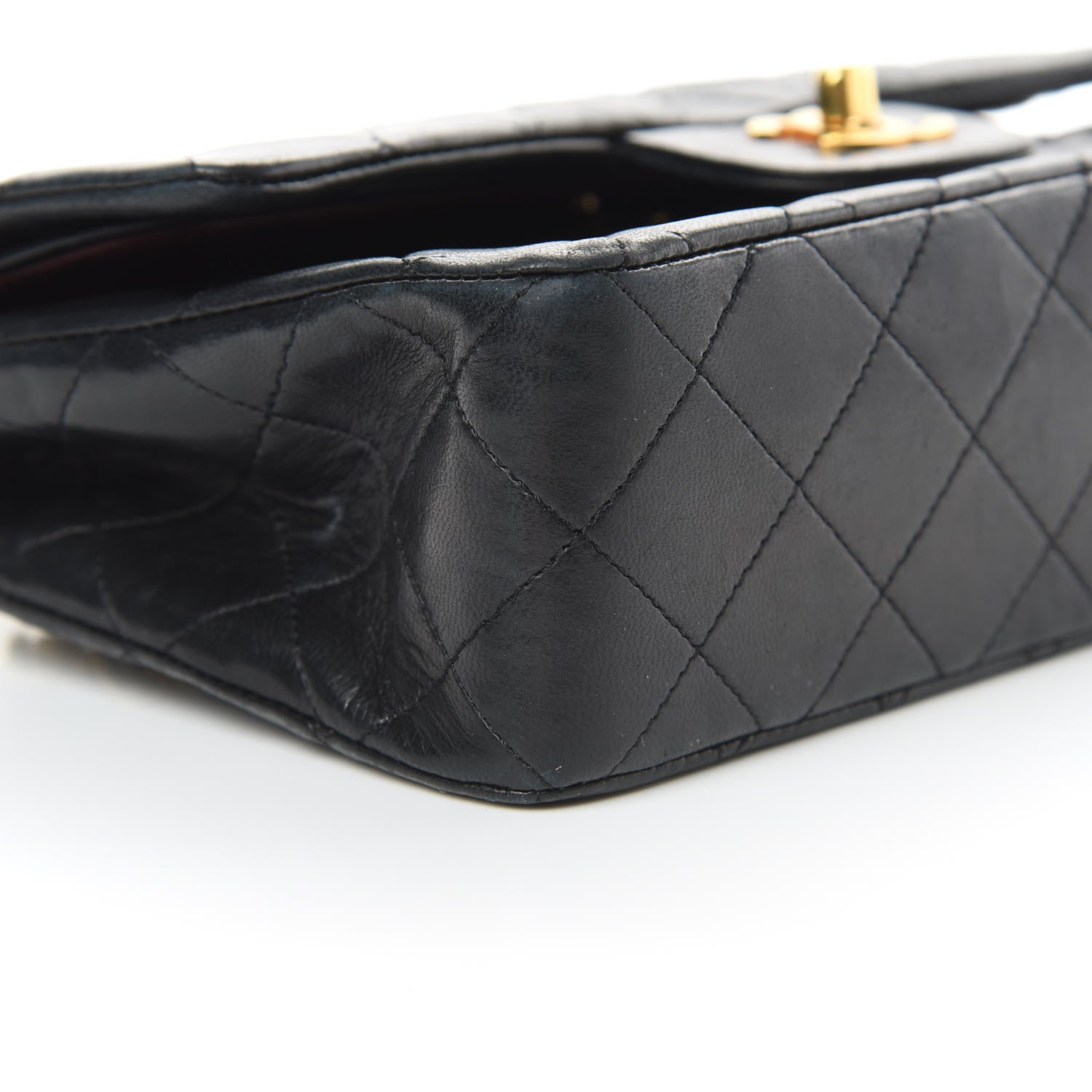 Chanel Lambskin Quilted Small Double Flap Black 10 of 19