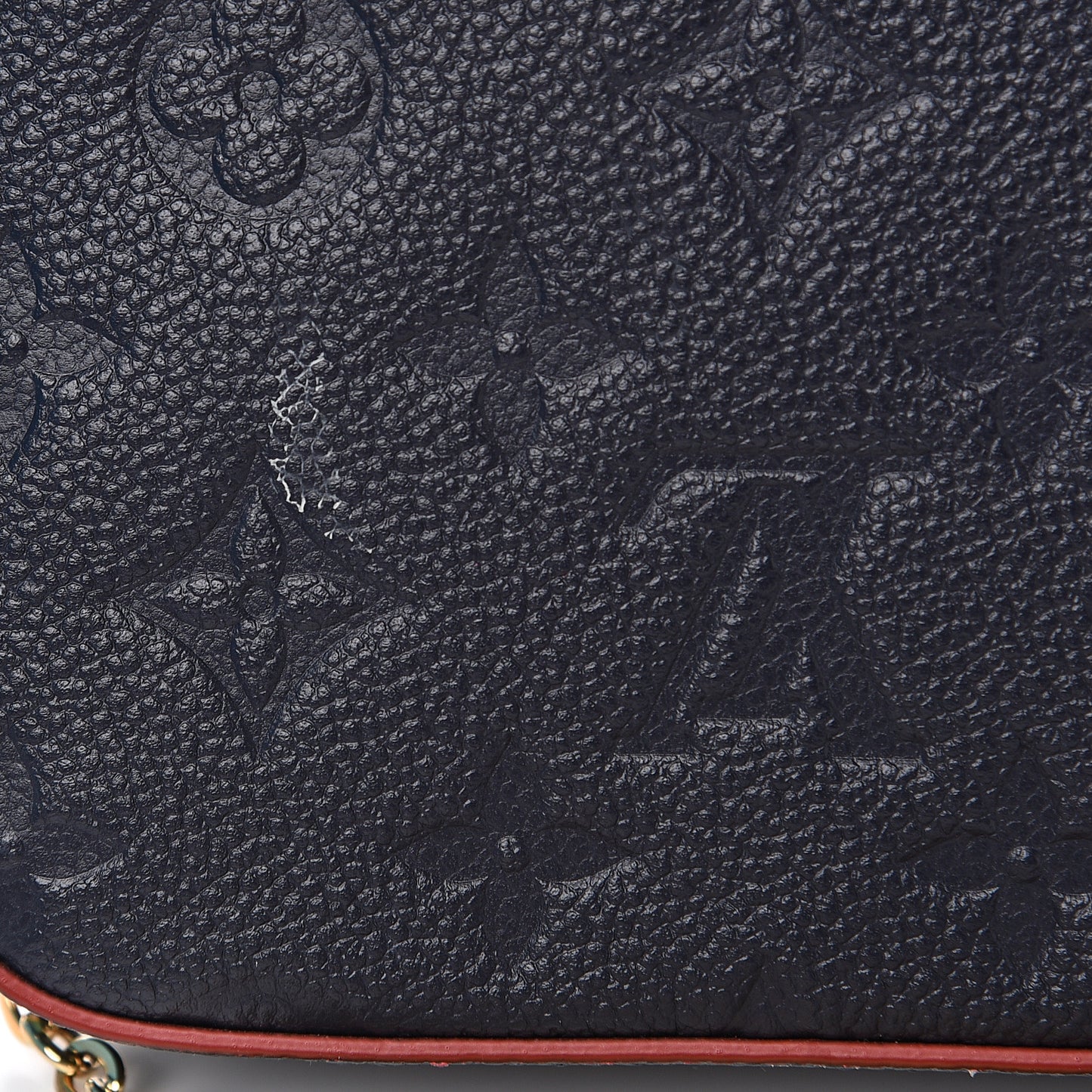 Empreinte Pochette Felicie Chain Wallet Marine Rouge