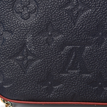 Louis Vuitton Empreinte Pochette Felicie Chain Wallet Marine Rouge 9 of 12