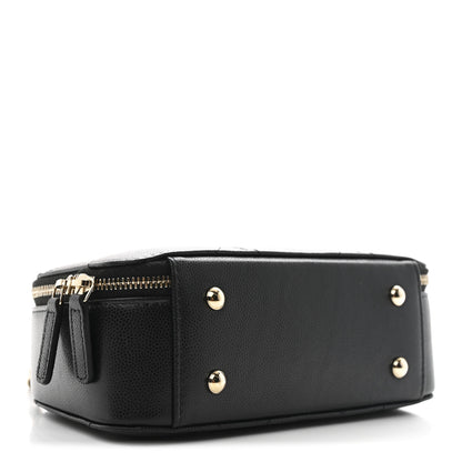 Chanel Grained Calfskin Quilted Top Handle Chain Clutch Black 4 of 10