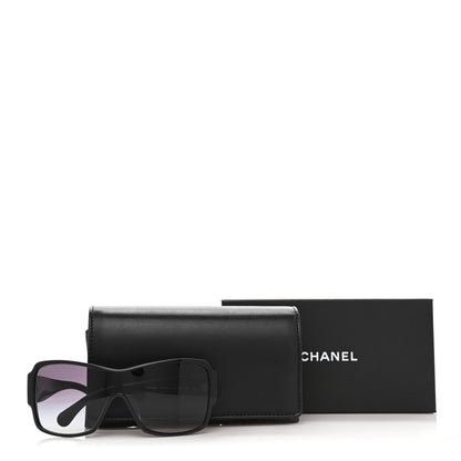 Chanel Acetate Shield Sunglasses 5449-A Black 7 of 7