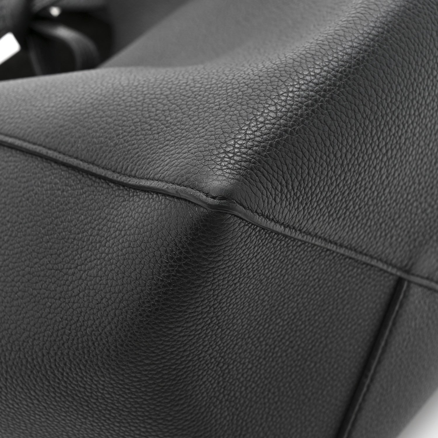 Celine Soft Grained Calfskin Small Belt Cabas Phantom Black 11 of 12