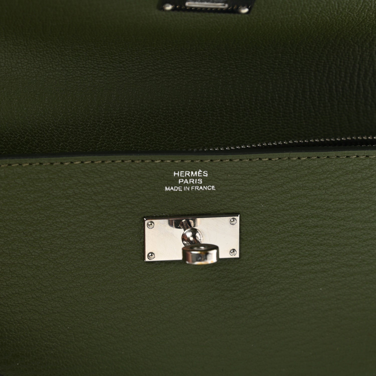 Hermes Chevre Mysore Kelly Longue Wallet Canopee 7 of 9
