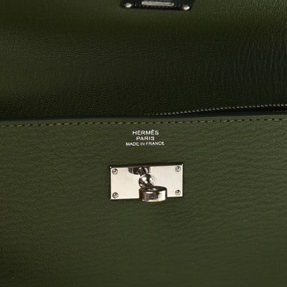 Hermes Chevre Mysore Kelly Longue Wallet Canopee 7 of 9