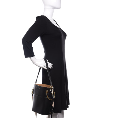 Chloe Smooth Calfskin Small Roy Bucket Bag Black 3 of 13