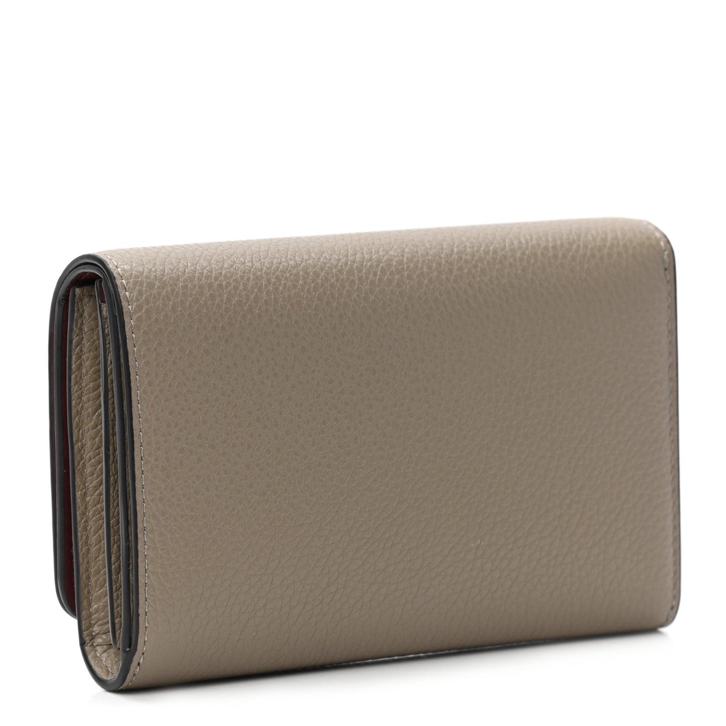 Small Classic Grain Medium Continental French Wallet Solid Grey