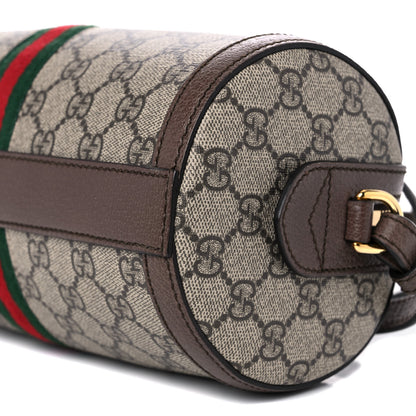 Gucci GG Supreme Monogram Web Small Ophidia Boston Bag Beige New Acero 10 of 12