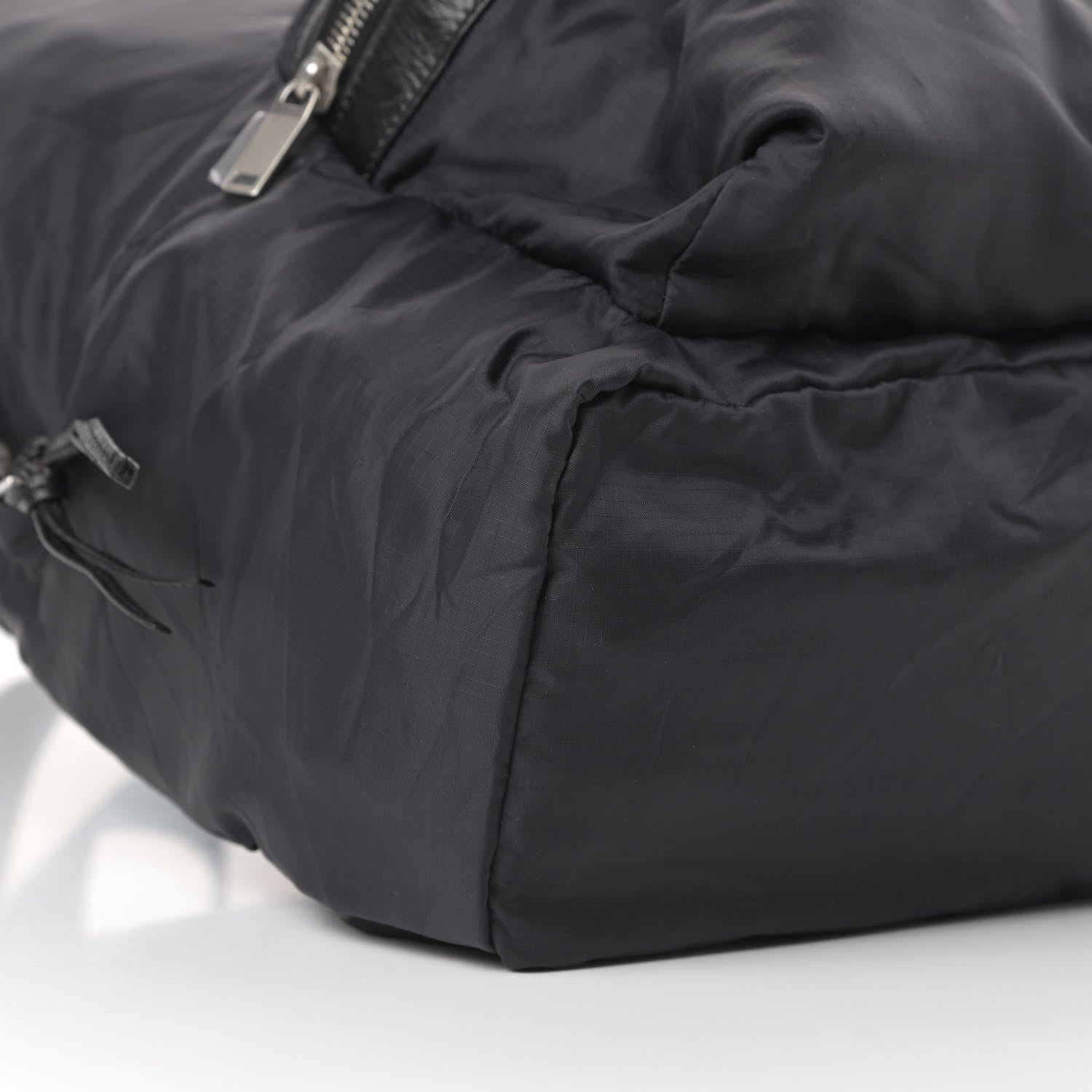 Saint Laurent Nylon City Fold Up Backpack Belt Bag Black 13 of 16