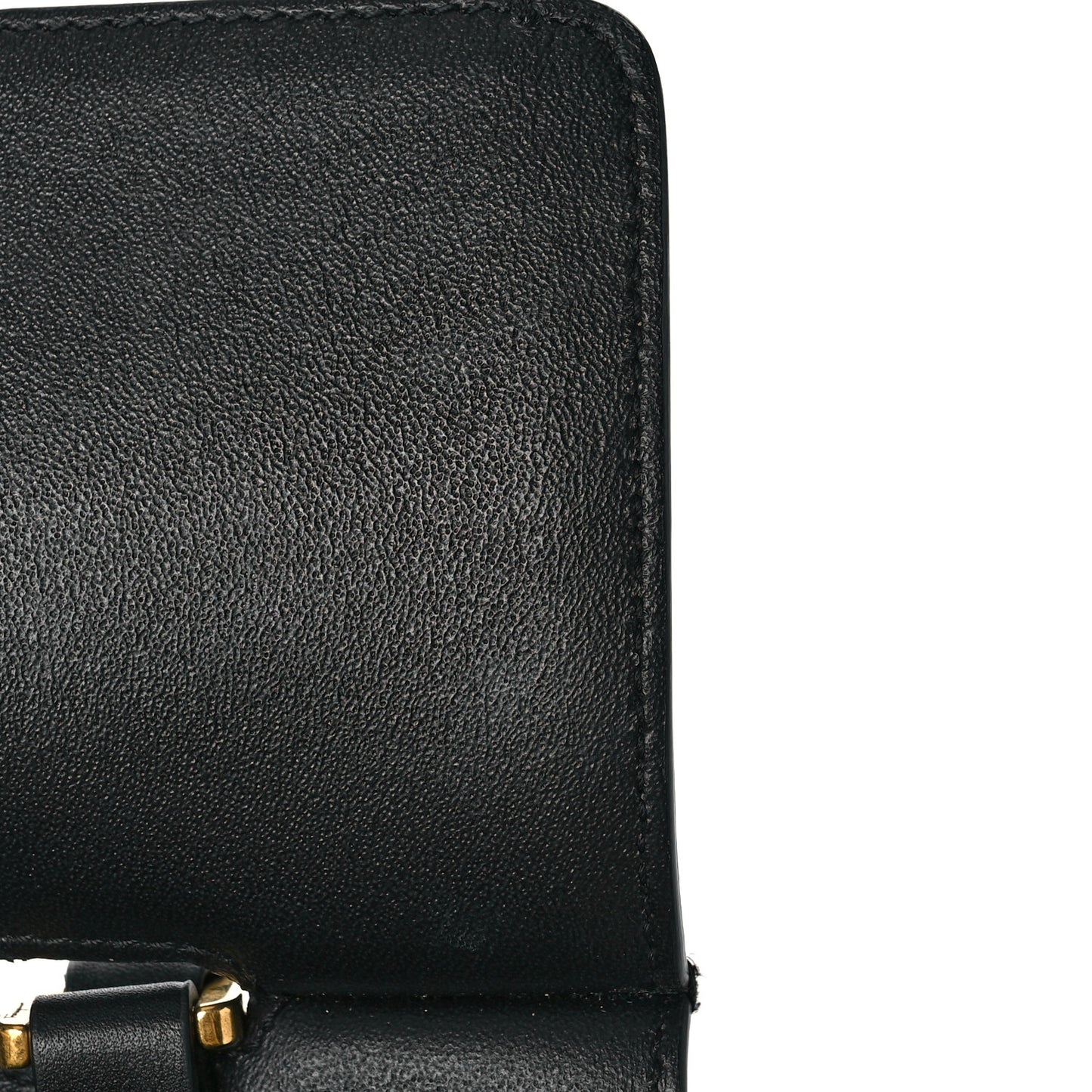 Calfskin Trifolio Top Handle Bag Black