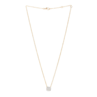 Pomellato 18K Rose White Gold Diamond Nudo Pendant Necklace 3 of 6