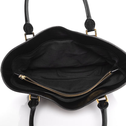 Burberry House Check Bridle Calfskin Medium Lynher Tote Black 5 of 8