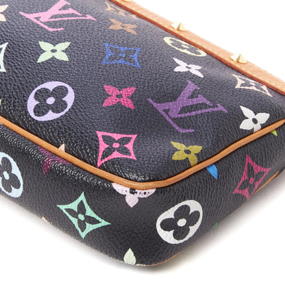 Louis Vuitton Monogram Multicolor Pochette Accessories Black 5 of 9
