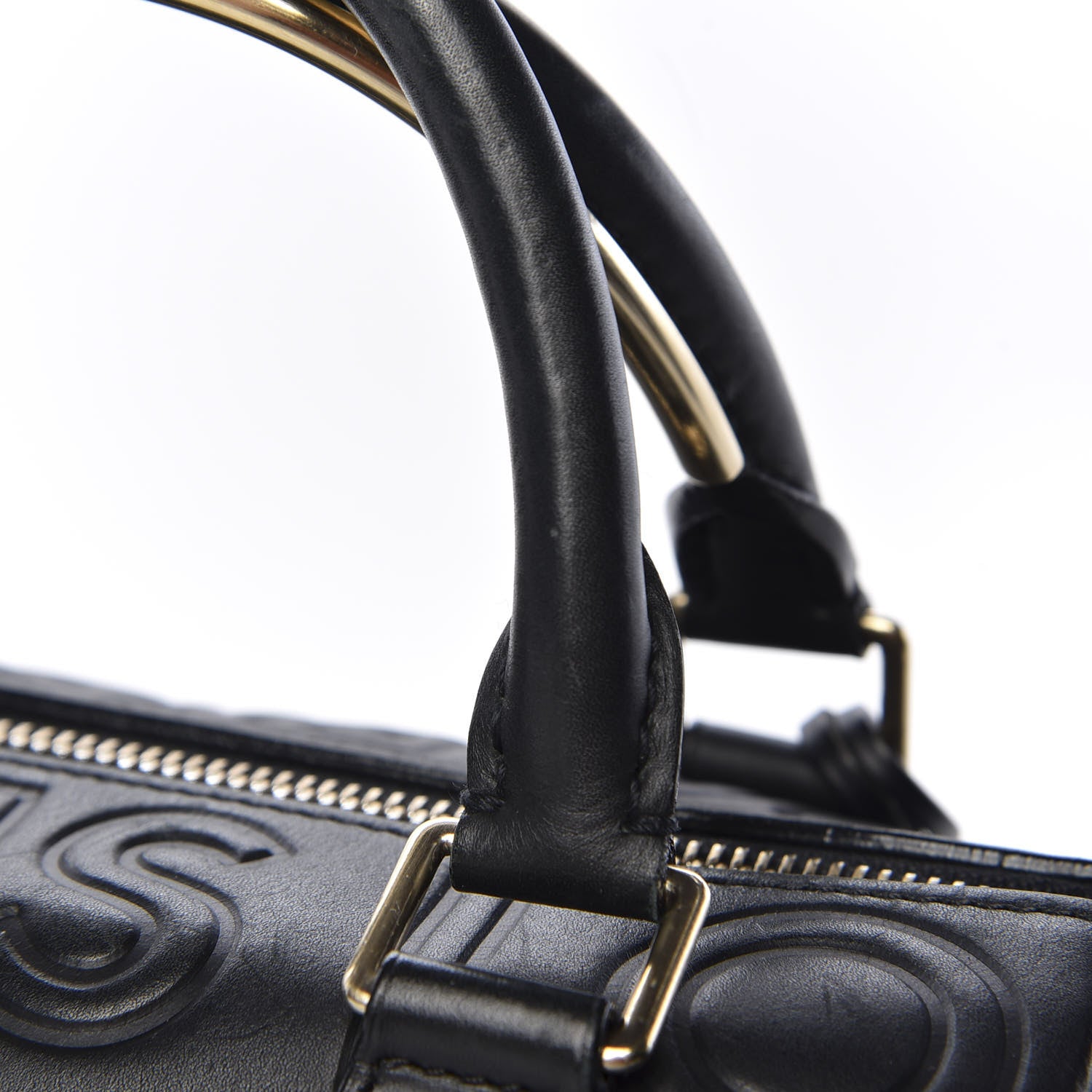 Louis Vuitton Calfskin Embossed Mini Cube Speedy Black 11 of 12